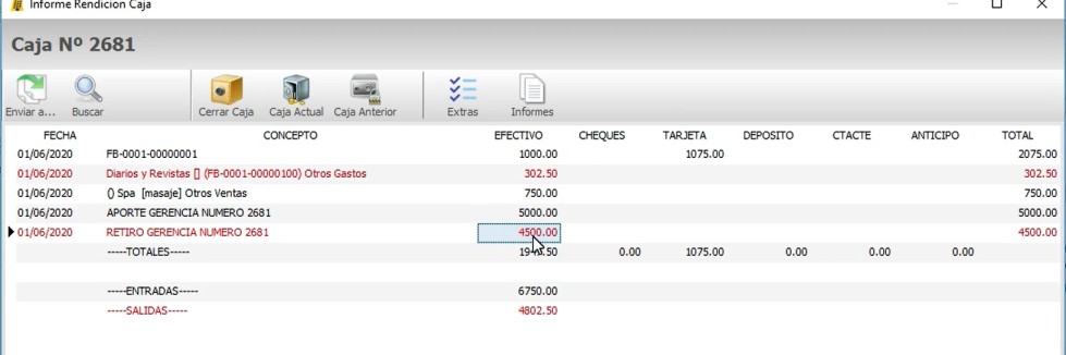pantalla de ejemplo aportes y retiros gerencia en sistema para hoteles pantalla aportes y retiros en sistema para hoteles